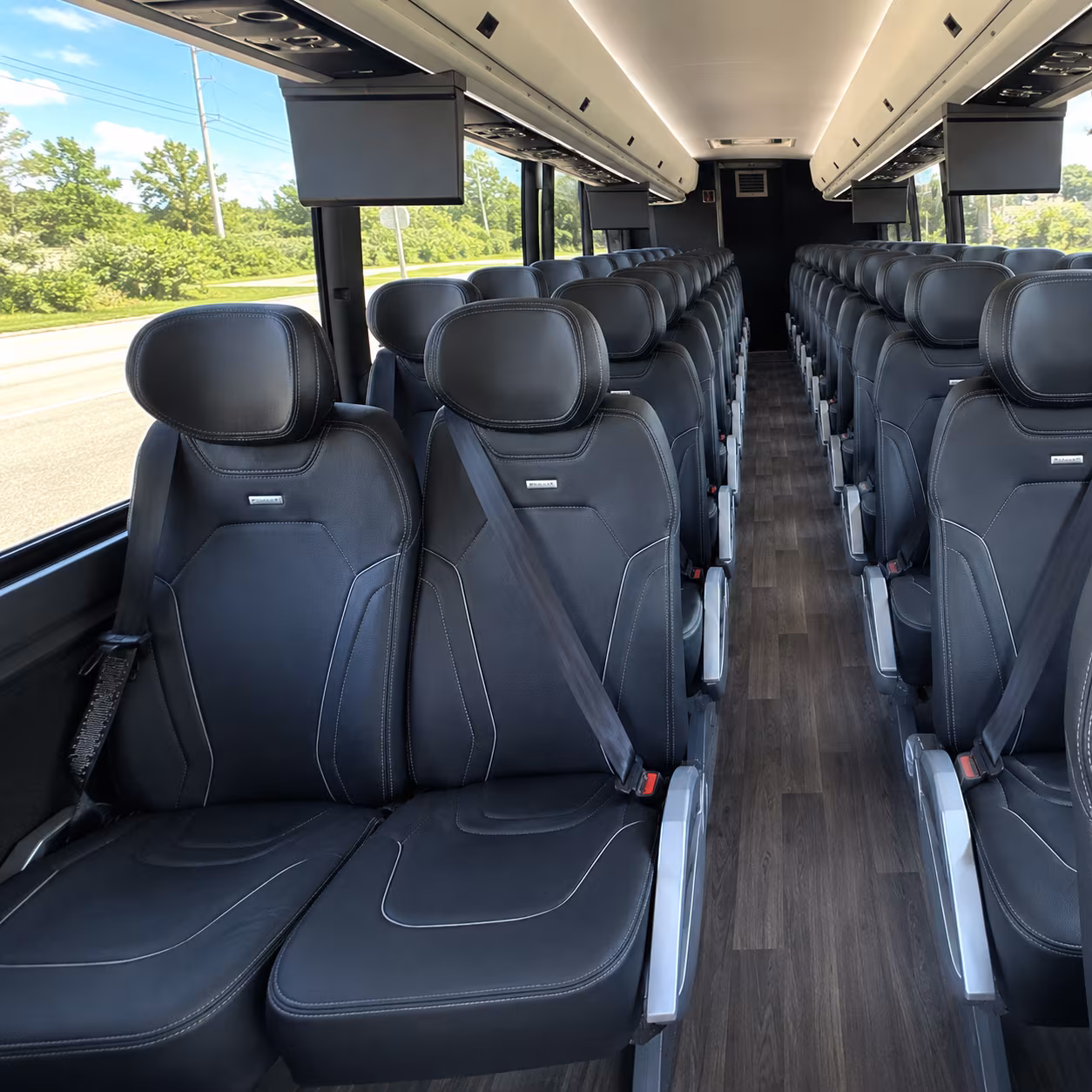 amarillo charter bus interior